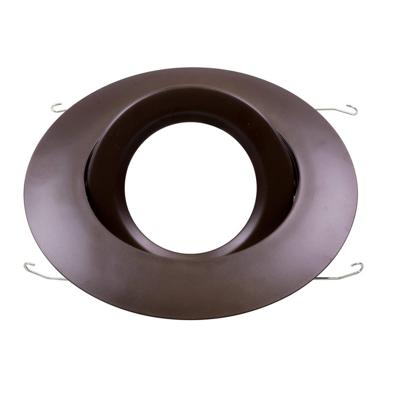 NICOR Lighting 6 inch Oil-Rubbed Bronze Recessed Gimbal Ring Trim,