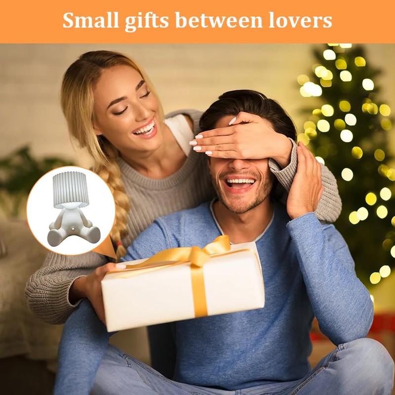 CEWROM Bedside Lamp with Touch Control, Funny LED Table Lamp,
