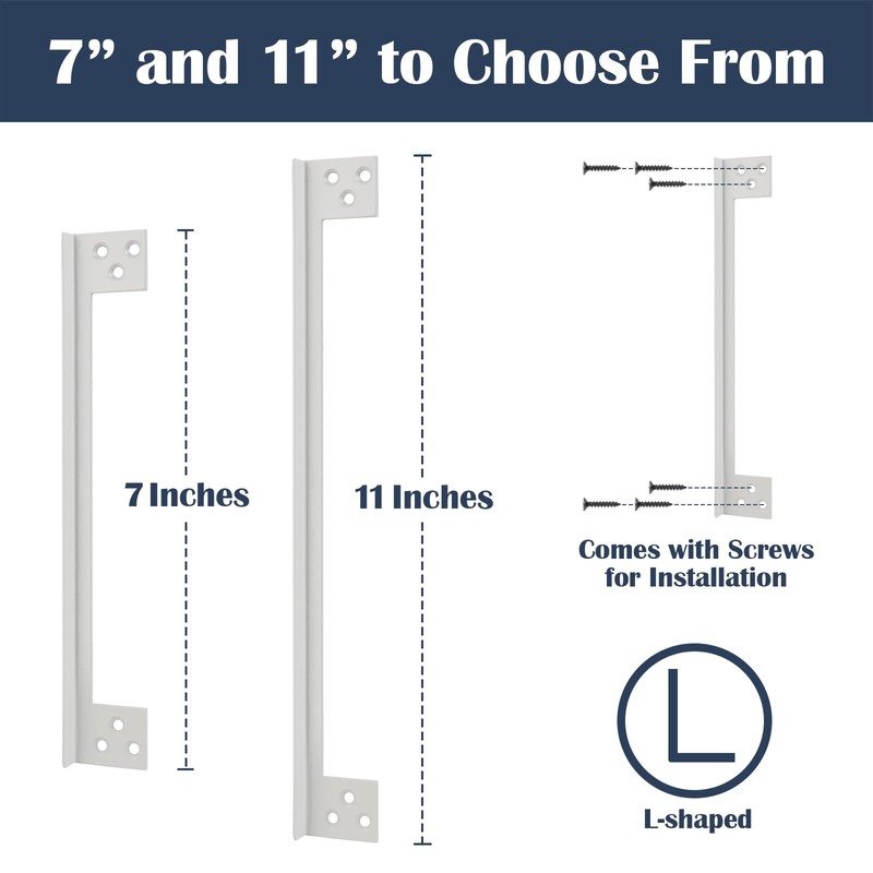 MOSECYOU Door Gap Cover Plates, Door Latch Guard Plates, Outswing