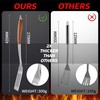 GRILAZ Heavy-Duty Rose Wooden BBQ Grilling Tools Set. Extra Thick