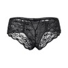 Verano Women's Briefs Open Back Lace Panties - Black ,