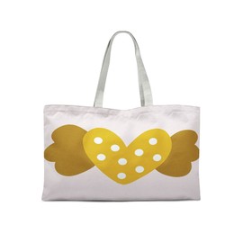 Bonamaison Printed Shopping Bag, Foldable, Fabric Bag with Two Long Handles, Size: 47 x 42 cm