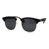 Polarized Premium Sporty Iconic Half Rim Sunglasses Matte Black