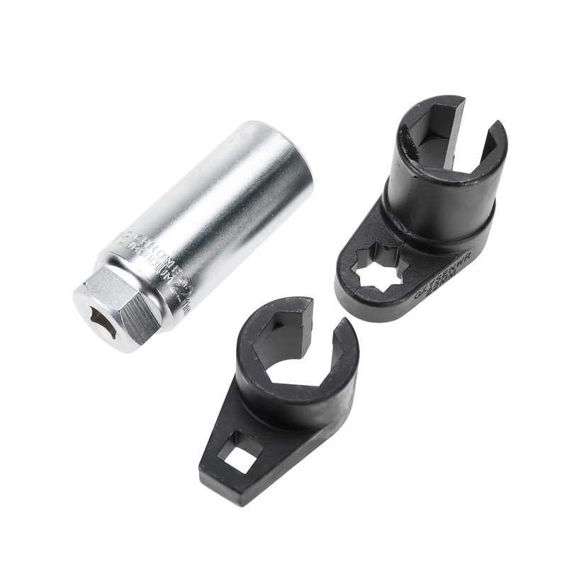 BOOMSATRAT 3PC Oxygen Sensor Sockets, 22mm Lambda Sensor Socket Set,