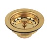 Solimeta Gold Kitchen Sink Drain, Stainless Steel Sink Strainers for