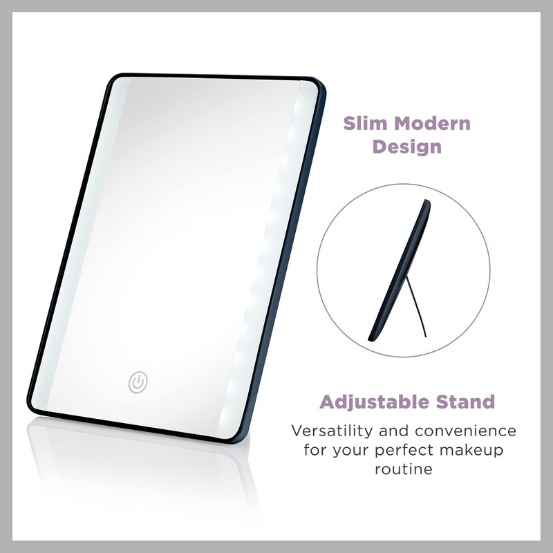 Conair Lighted Makeup Mirror, LED Vanity Mirror with Adjustable Base,