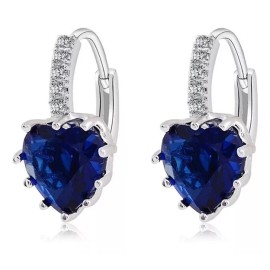 Importacion Aretes Titanic Corazón Del Mar Baño De Plata