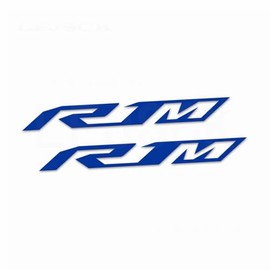 LFJSCK Reflective Motorcycle Stickers Compatible with Yamaha YZF R1 R1M - 2 Piece Waterproof Vinyl Decals Kit for Helmets Fairings (Dark Blue)