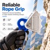 15kN Aluminum Rope Grab for Climbing Use – Adjustable Rope