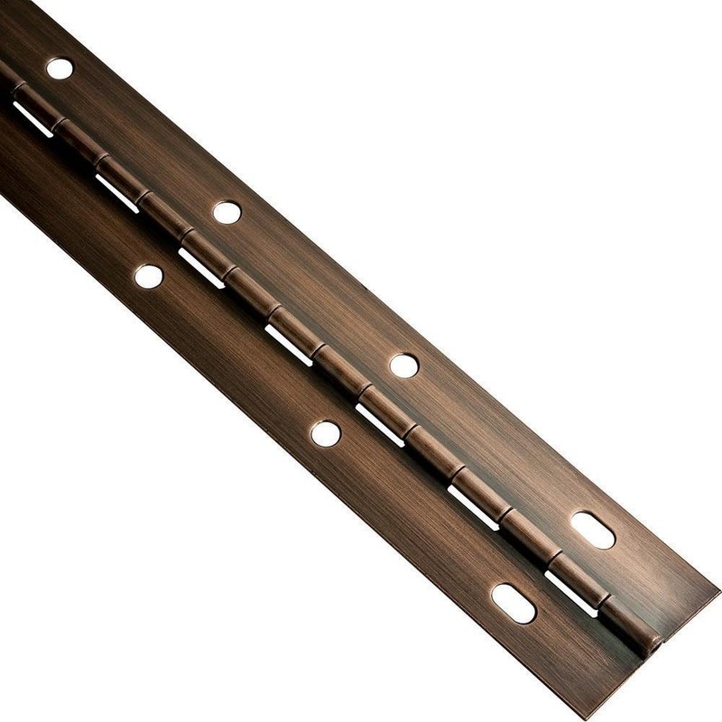 Charcoal Gray, Slotted Piano Hinge, 36" L x 1-1/2" W
