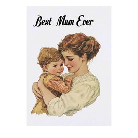 'Best Mum Ever Mother and Child' Temporary Tattoo - Water Resistant, Skin-Safe, Non-Toxic Transfer (TO00078121)