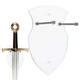 DICOSMETIC Sword Katana Wall Mount Holder Clear Plaque Swords Hanger Sword Vertical Display Holder Single Stand Rack for Swords Collectors Home Decor Men Husband Gift
