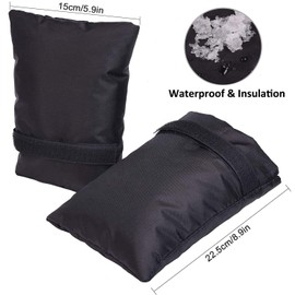 Outside Tap Cover for Winter - 2pcs Outdoor Faucet Cover Insulated Protector Thickened Outdoor Tap Cover from Freezing Waterproof Thermal Tap Jacket for Protect Your Outside Tap