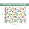 WRAPAHOLIC Dinosaur Baby Shower Wrapping Paper - Mini Roll -