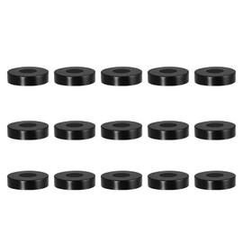 YELARXI Multi Purpose Rubber Spacer, 8.5mm ID x 20 OD x 5mm t Neoprene Round Anti-vibration Isolation Pads Bushings Spacer Washer Fit for HVAC Bolts Car Accessories (15 Pcs)