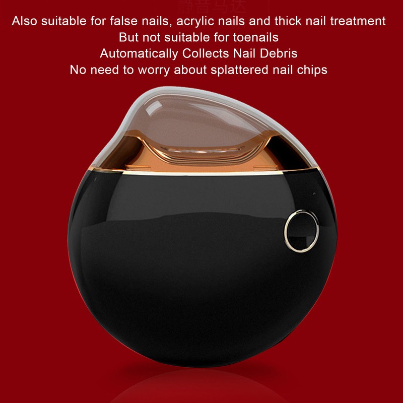 Electric Nail Clipper Safe Prevent Splatter File Function Small Automatic