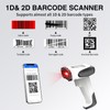 2D Handheld Wireless Barcode Scanner with Stand 3-in-1 Handheld Scanners