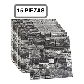 LH_Decor 15 Papel Tapiz Ladrillo 3d Panel Pared Azulejo Autoadherible