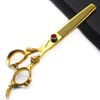 Professional Hairdressing Scissors 7/7.5/8 Inch Hairdressing Scissors Gold and Black