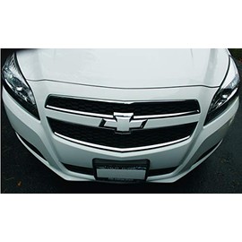 Reflective Concepts - Front and Rear Bowtie Emblem Overlay Decal Stickers - 2013-2015 Malibu - (Color: Pink)