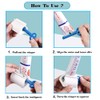 UDQYQ 4 Pcs Toothpaste Tube Squeezer,Plastic Rolling Tube Toothpaste Dispenser