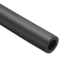 Rebower 5/8" ID Pipe Insulation Tubing 3/16" Thick Heat Preservation Foam Tube, [for Plumbing Freeze Protection Exercise Handle] - 1" OD/6ft/Black(16x26mm)