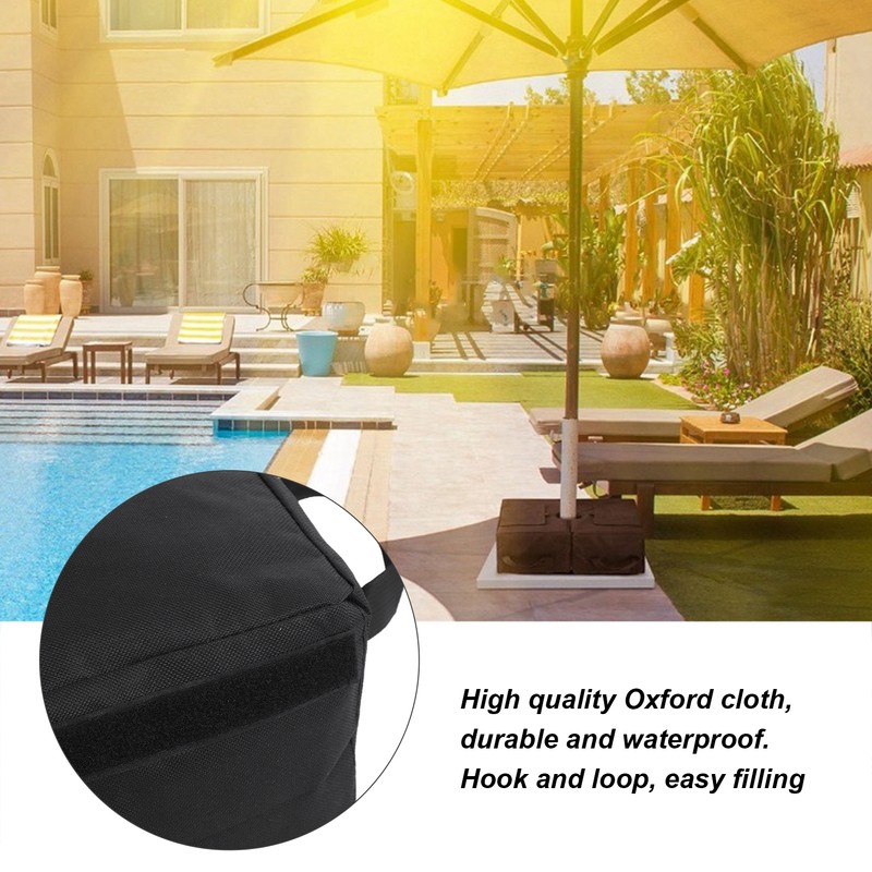 Umbrella Base Sandbag Detachable Square Parasol Heavy Weight Bag for