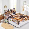 CVHouse 3D Dogs Bed Sheets Sets Queen Size,3D Dog Bedding