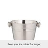Viners Ice Bucket, Stainless Steel, Silver, 1L