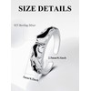 KATHLU Mountain Ring for Women 925 Sterling Silver Mountain Wave