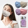 Nasca Korean-Made Easy-Breathing Mask for Walking, Golf & Exercise - Adjustable, Functional Fabric, Sun Protection, Two-Layer Design Purple 10ea