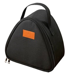 SEABABOO Large Triangular Lunch Bag 22.5 x 13 x 22 cm Thermal Bag Lunch Bag Cooler Bag Picnic Sandwich Lunch Bag for Men Women Office Picnic School (Black, 22.5 x 13 x 22 cm)