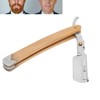 Men Straight Razor Portable Stainless Steel Manual Beard Shaver Trimmer