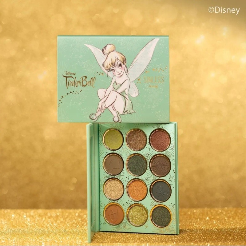 Paleta Sombras Campanita Sinless Beauty Tinkerbell Sinless Verde Oscuro