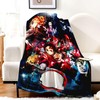 WKxinxuan Demon-Slayer Blanket, Demon-Slayer Cuddly Blanket Children, Demon-Slayer Flannel Blanket
