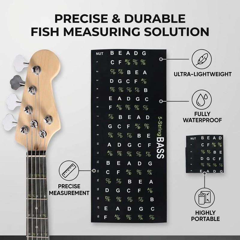 RiToEasysports Guitar Fretboard Sticker Bass Chord Fret Note Finger Map