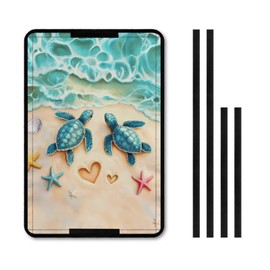 HUISEFOR Beach RV Door Window Shade Cover 25 X 16 Turtle Travel Trailer Door Window Shade for Camper Beach Hiking RV Accessories Gift for Birthday