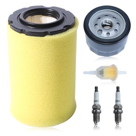 Atunee YTH24V48 Air Fuel Oil Filter Kit for Husqvarna YTH24V54 YTA22V46 YTH18542 YTH24V54 Lawn Mower for John Deere D110 D130 D140 L105 L107 L108 LA135 AM125424 GY20577 MIU14395 GY20577