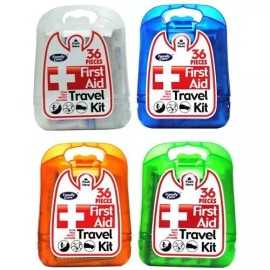 Great Lakes/IIT (12) Coralite First Aid Travel Kits Bandages Latex Free Assorted Colors