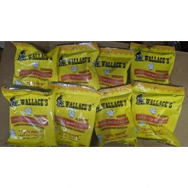 WALLACE’S Crispy Fried Chicken Skin 2 Oz. Bags - 8 Packs. Chicharrones De Pollo