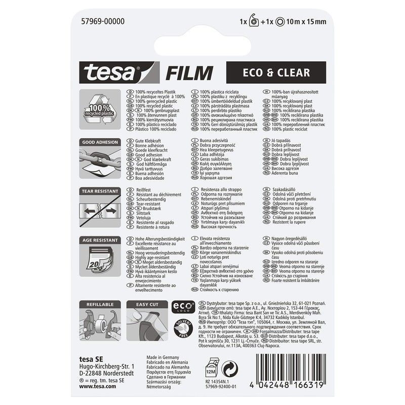 Tesa 57969 Tesa Film 1 Roll and 1 dispenser