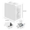 Xmart Pack of 4 Junction Box Surface-Mounted White Junction Box