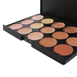 Pure Vie® Professional 15 Colors Cream Concealer Camouflage Makeup Palette Contouring Kit #2 - Ideal for Pro and Daily Makeup