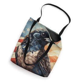 Patriotic Bird Lover American Flag Lark Bunting Tote Bag