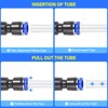 TAILONZ PNEUMATIC 50 pcs Straight Push Connectors Plastic Quick Release