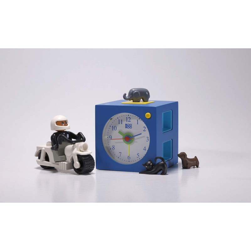 KOOKOO KidsAlarm blue, alarm clock for children including 5 farm