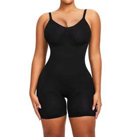 Slims Women’s Shapewear Bodysuit Tummy Control Faja Body Shaper Seamless Snatched Sculpting Butt Lifter Body Suit for Women