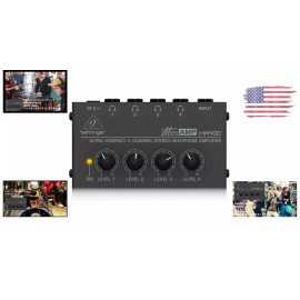 Underbrand HA400 Ultra-Compact Stereo Headphone Amplifier 4-Way Headphone Amplifier