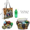crazy bean Pack of 2 Printed Fabric Bags, Reusable Shopping