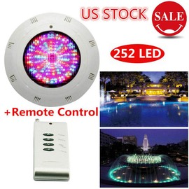 DNYSYSJ Pool Lights 12V LED Underwater Pool Lights for Inground Swimming Pools | RGB Color Changing LED Color Pool Light Bulb| Replacement Bulb with Remote Control (18W 3000lm)